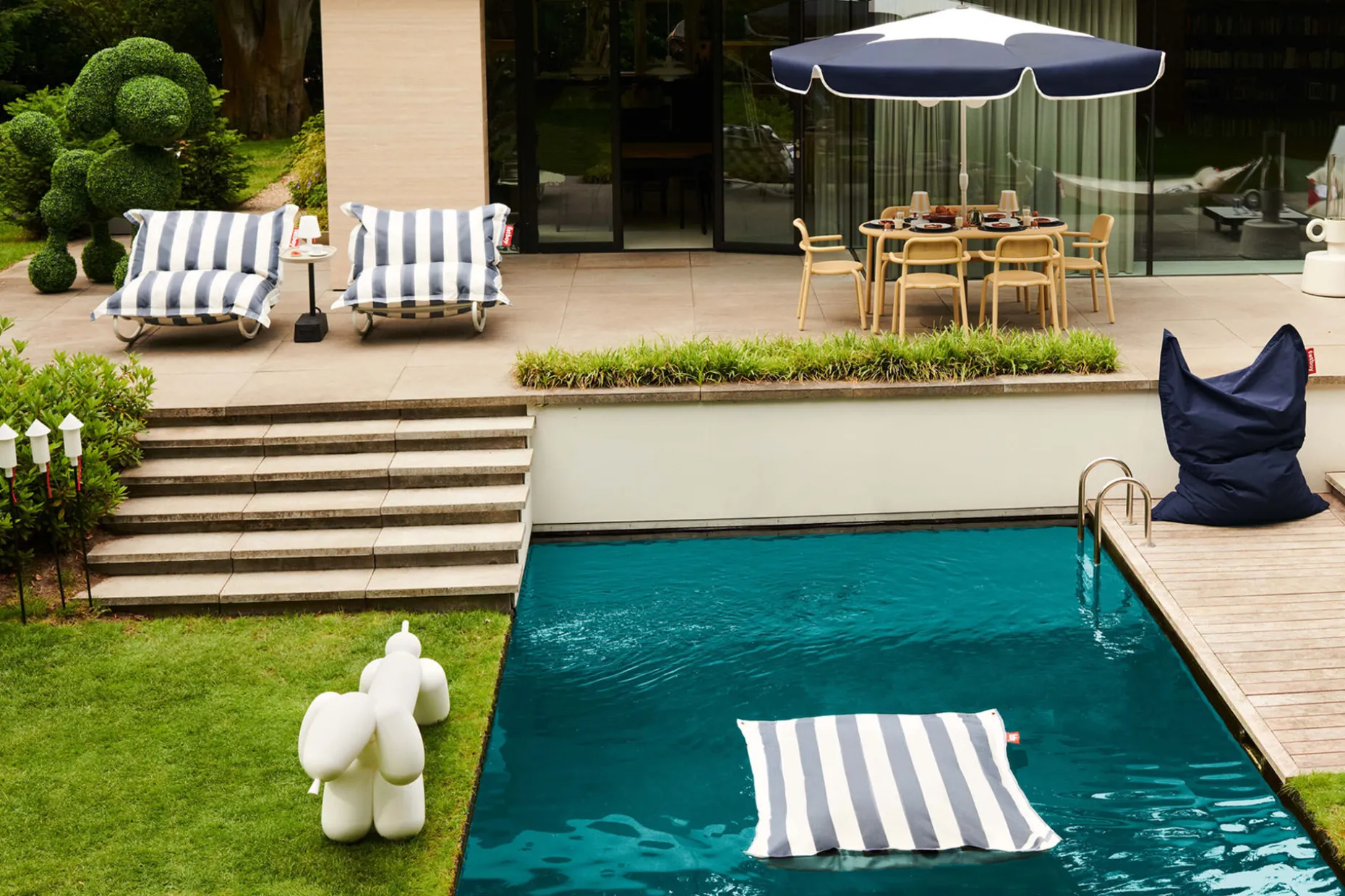 Original Floatzac Pouf flottant, blanc, 134x180 cm