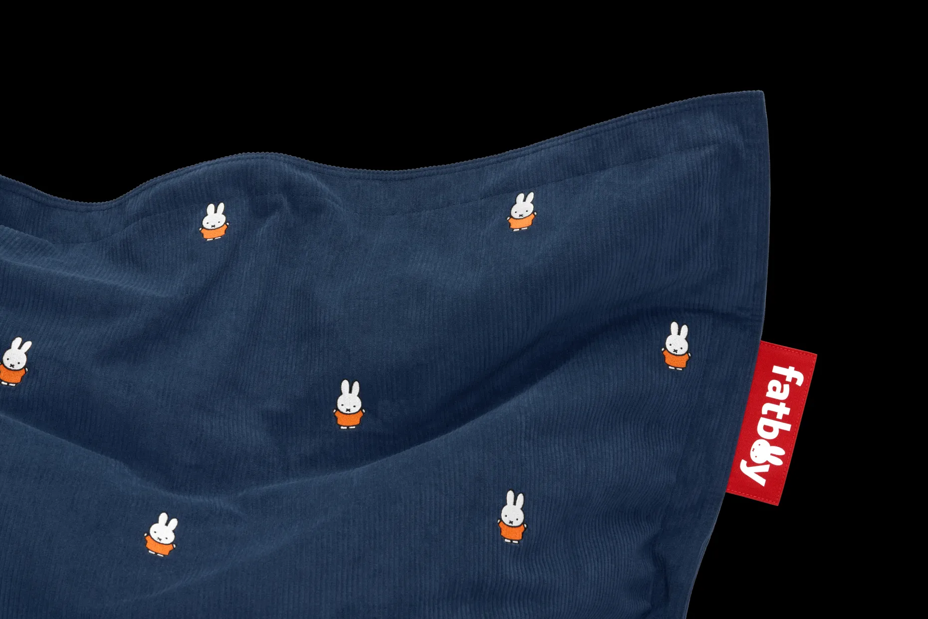 Original Slim Cord x Miffy Pouf géant Miffy, 120x155 cm