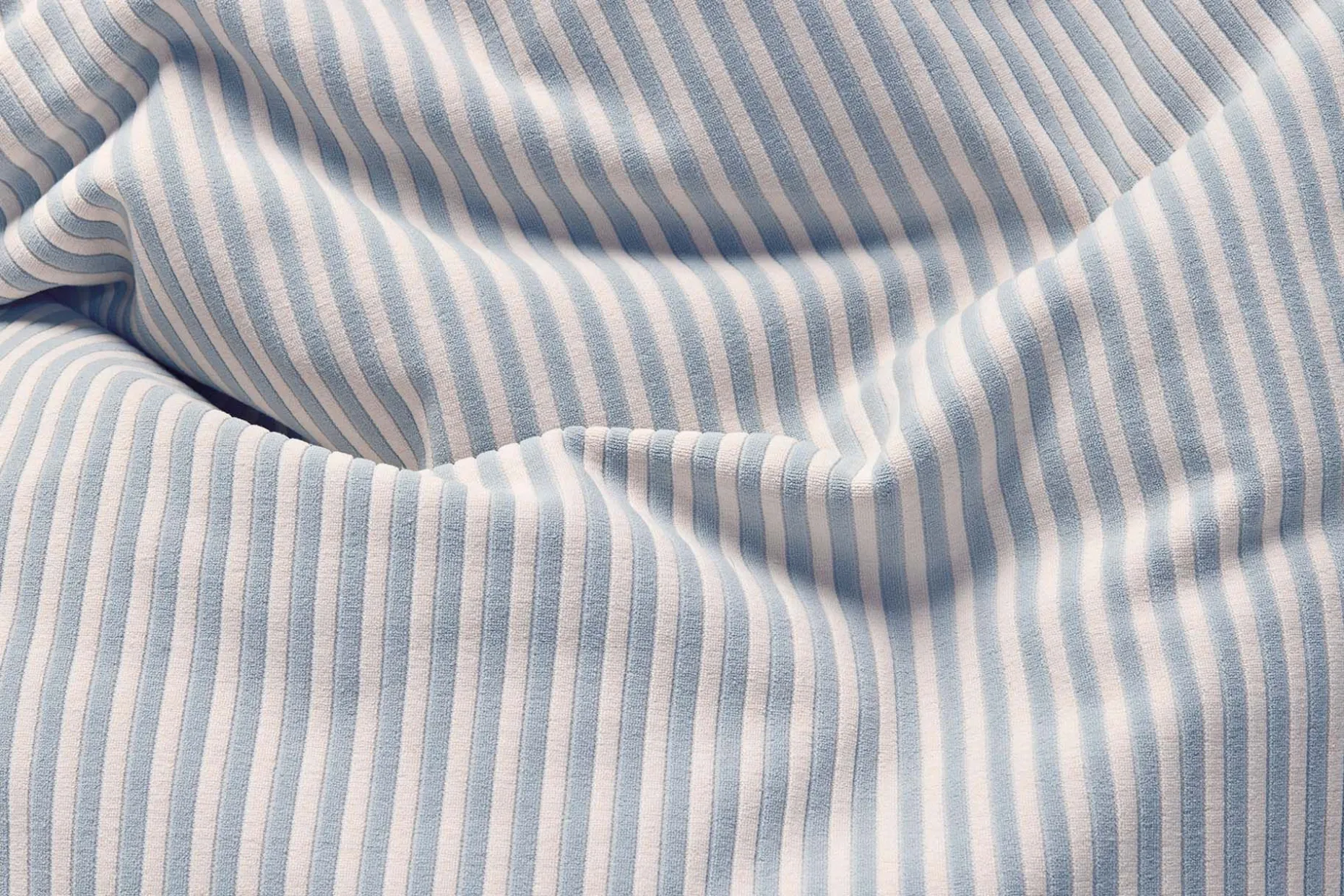 Original Slim Terry Pouf en éponge, bleu, 120x155 cm