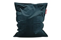 Original Slim Velvet Pouf en velours, bleu, 120x155 cm