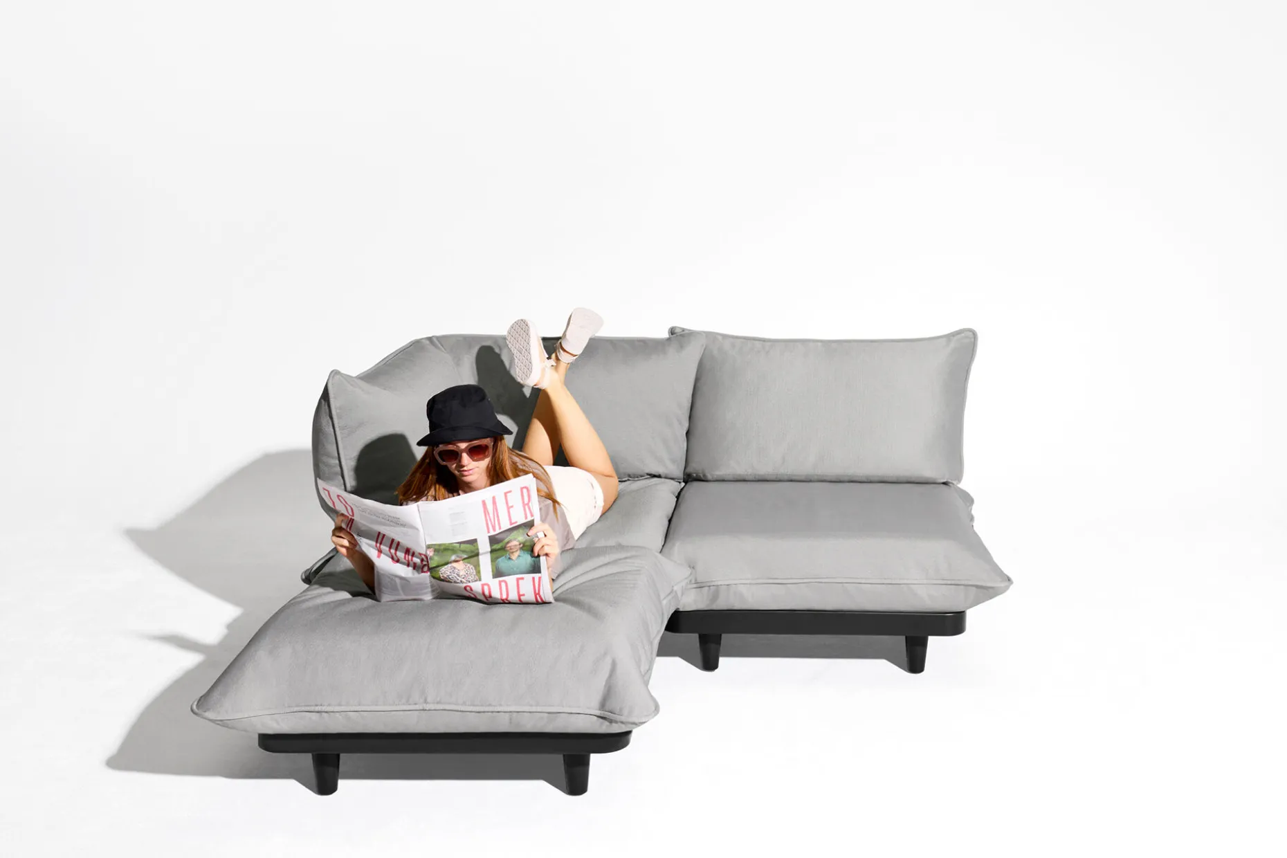 Paletti Daybed Royal Fauteuil lounge d’extérieur modulaire, 190x100x90 cm