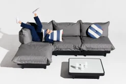 Paletti Hocker Hocker modulaire d’extérieur, gris, 100x100x45 cm