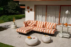 Paletti Hocker Hocker modulaire d’extérieur, beige, 100x100x45 cm