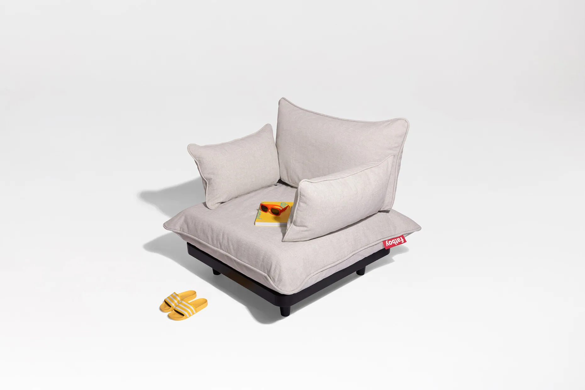 Paletti Lounge Chair Fauteuil lounge modulaire d’extérieur, 100x100x90 cm