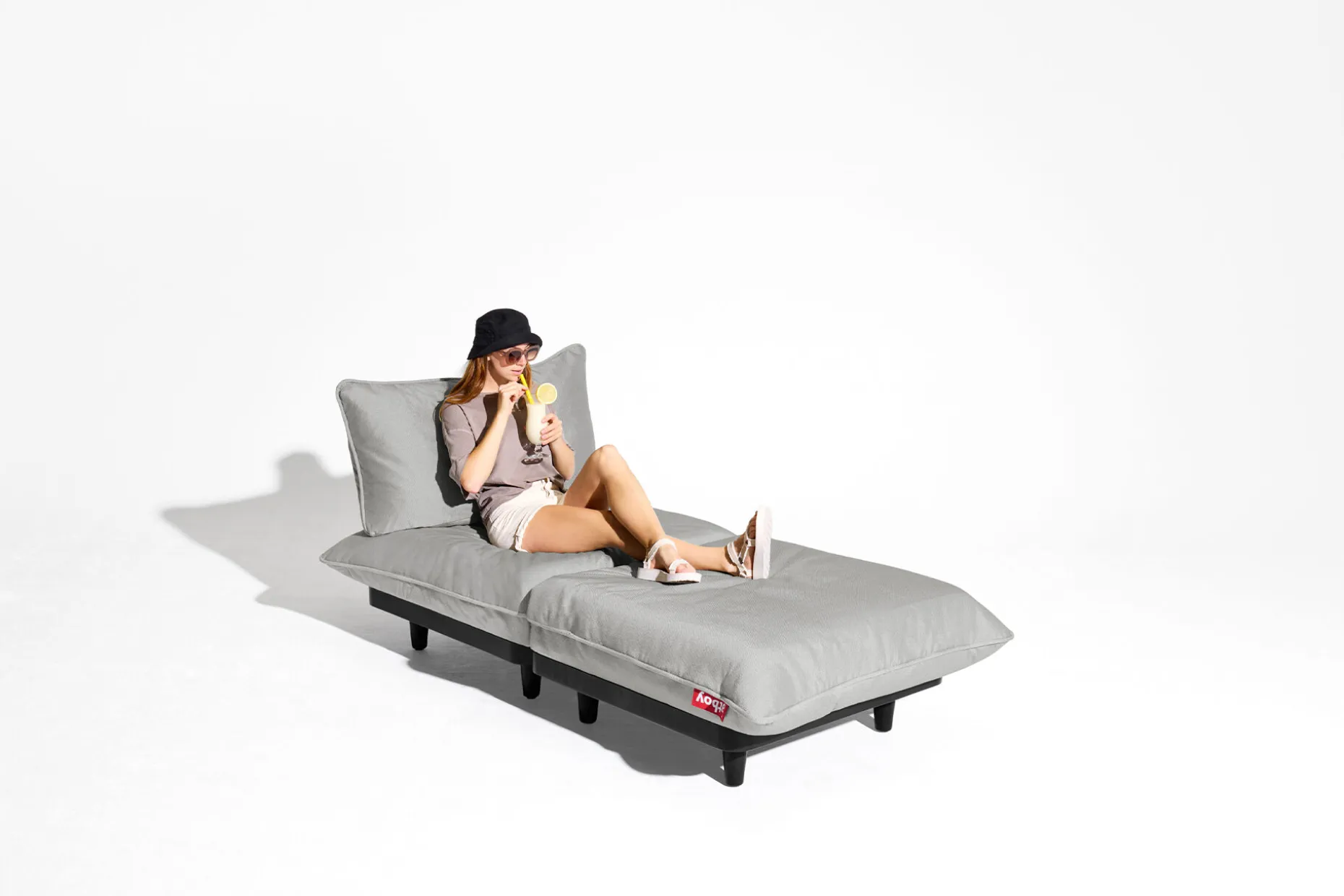 Paletti Seat Royal Canapé modulable, gris, 100x100x90 cm