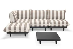 Paletti Set Large + Table Ensemble lounge d’extérieur modulaire, 280x190x90 cm