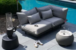 Paletti Set Small Royal Ensemble lounge d’extérieur modulaire, 190x100x90 cm