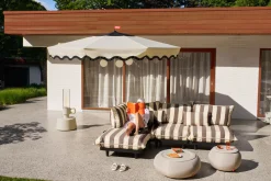 Pensol + Base Black Parasol avec pied, 350x350x280 cm