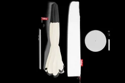 Pensol + Base Light Grey Parasol avec pied, 350x350x280 cm