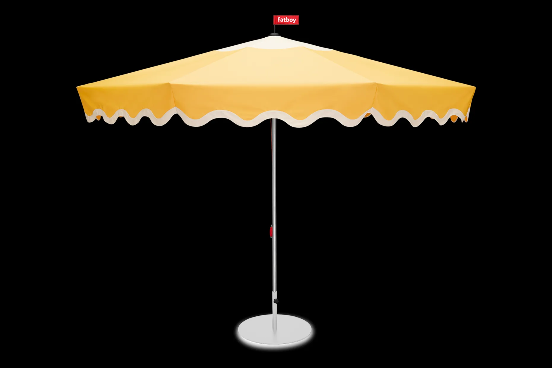 Pensol + Base Light Grey Parasol avec pied, 350x350x280 cm