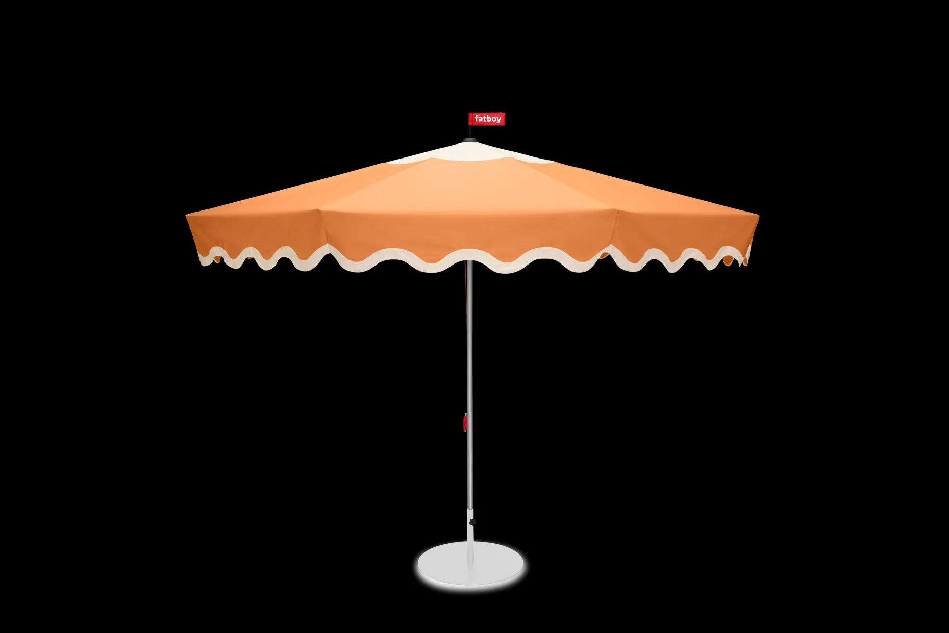 Pensol + Base Light Grey Parasol avec pied, 350x350x280 cm
