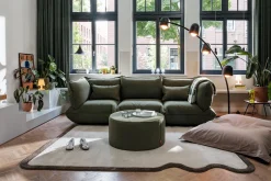 Pfffh Boucle Pouf, vert, 90x90x40 cm