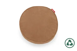 Pill Pillow Cord Coussins décoratifs, marron, 40x40x7 cm