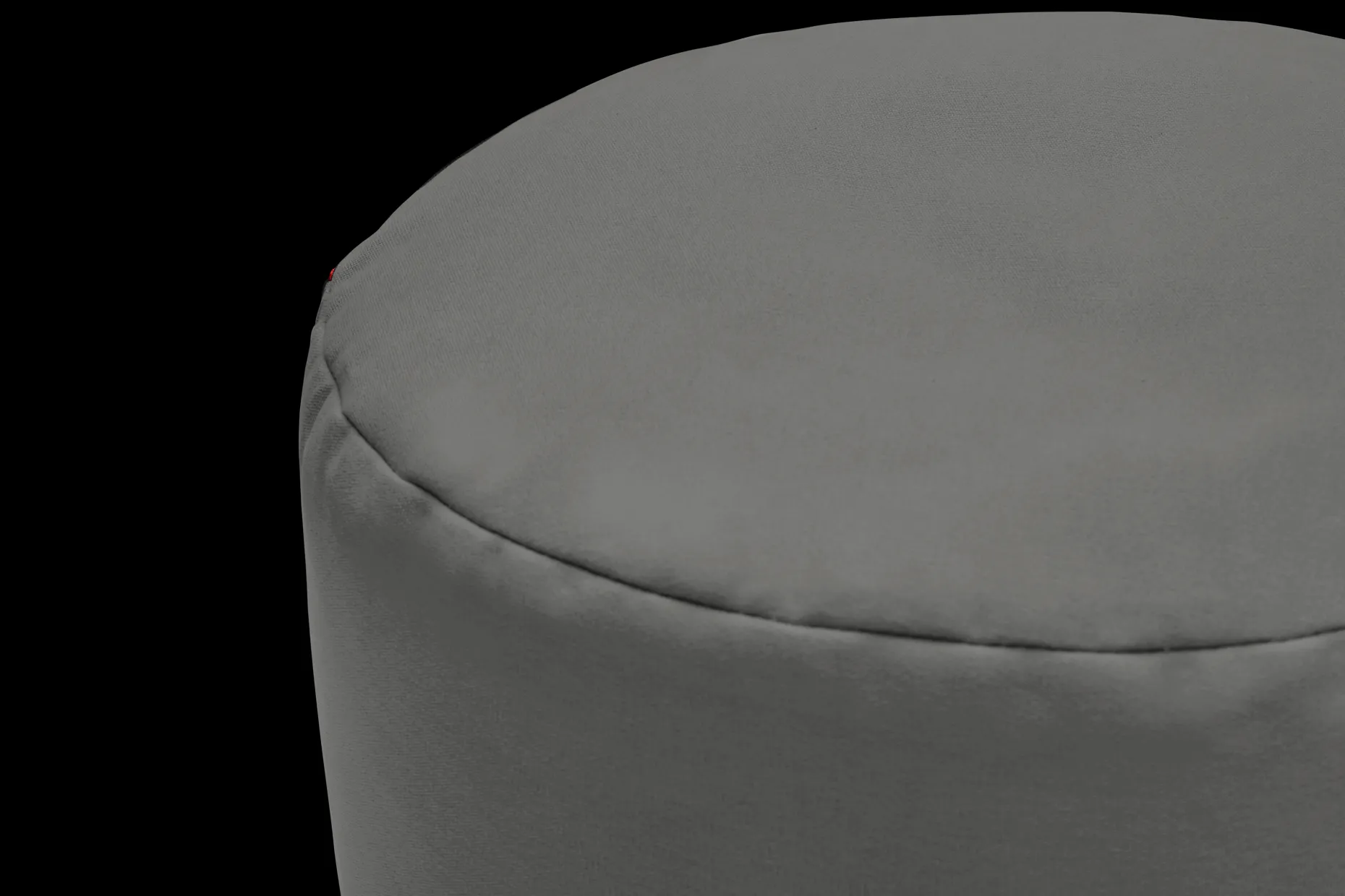 Point Canvas Pouf d’intérieur, gris, 50x50x35 cm