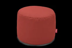 Point Canvas Pouf d’intérieur, rouge, 50x50x35 cm