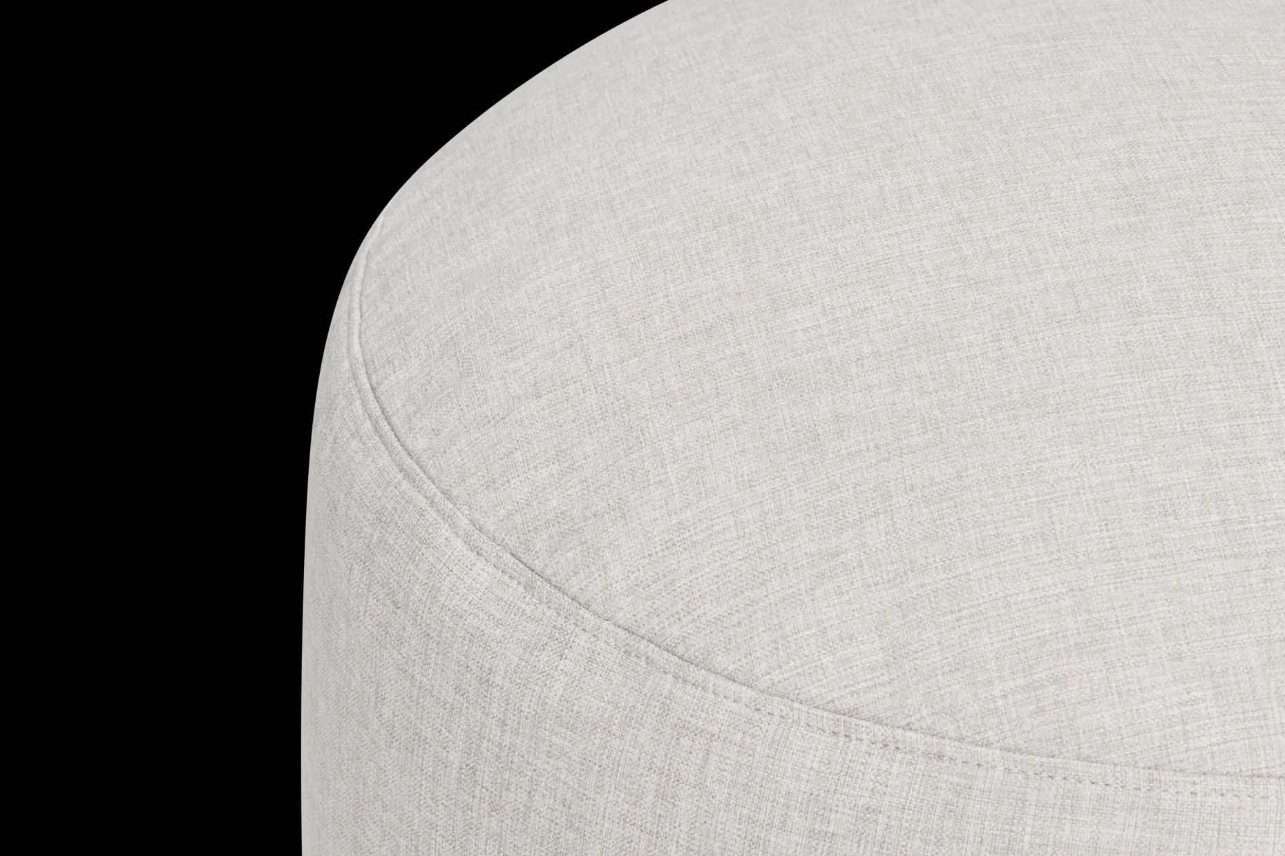 Point Large Outdoor Pouf de grande taille - peut être utilisé à l’extérieur, gris, 70x70x40 cm
