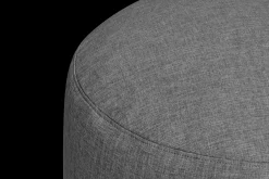 Point Large Outdoor Pouf de grande taille - peut être utilisé à l’extérieur, gris, 70x70x40 cm