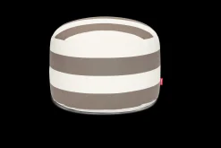 Point Large Outdoor Pouf de grande taille - peut être utilisé à l’extérieur, marron, 70x70x40 cm