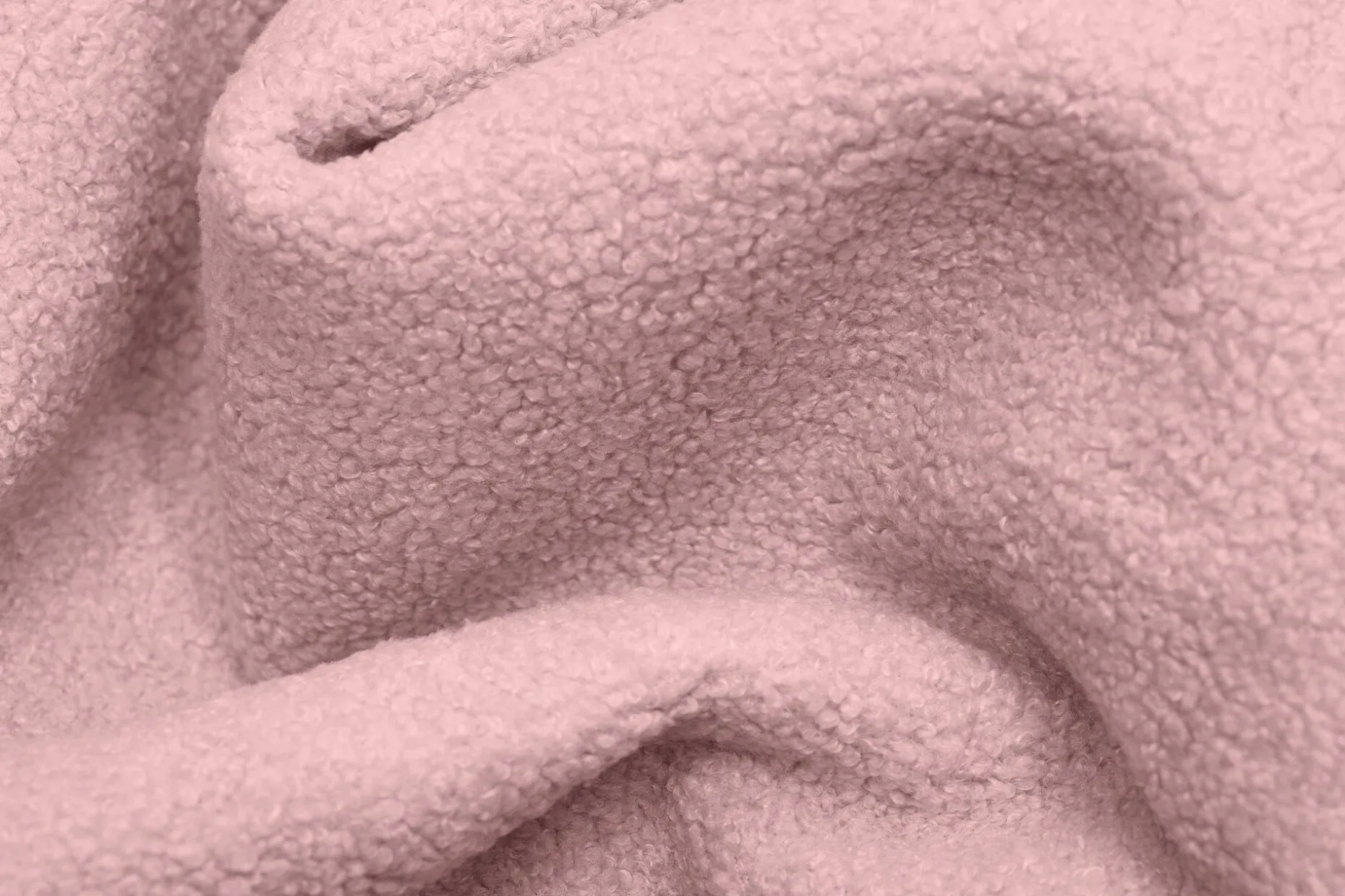 Point Large Sherpa Grand pouf d’intérieur, rose, 70x70x40 cm
