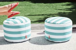 Point Outdoor Pouf d’extérieur, bleu, 50x50x35 cm