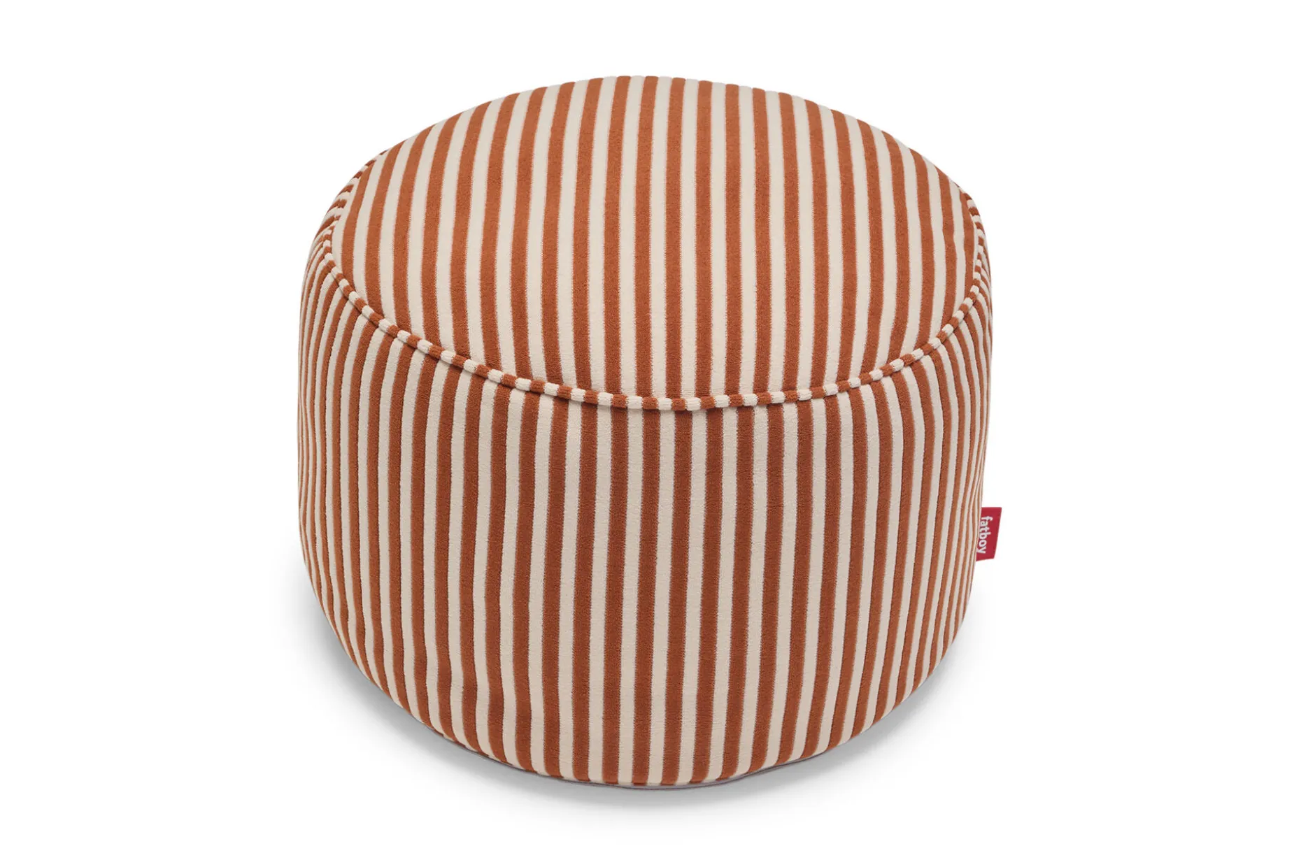Point Terry Pouf en éponge, marron, 50x50x35 cm