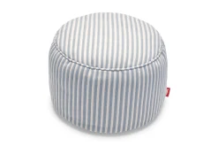 Point Terry Pouf en éponge, bleu, 50x50x35 cm