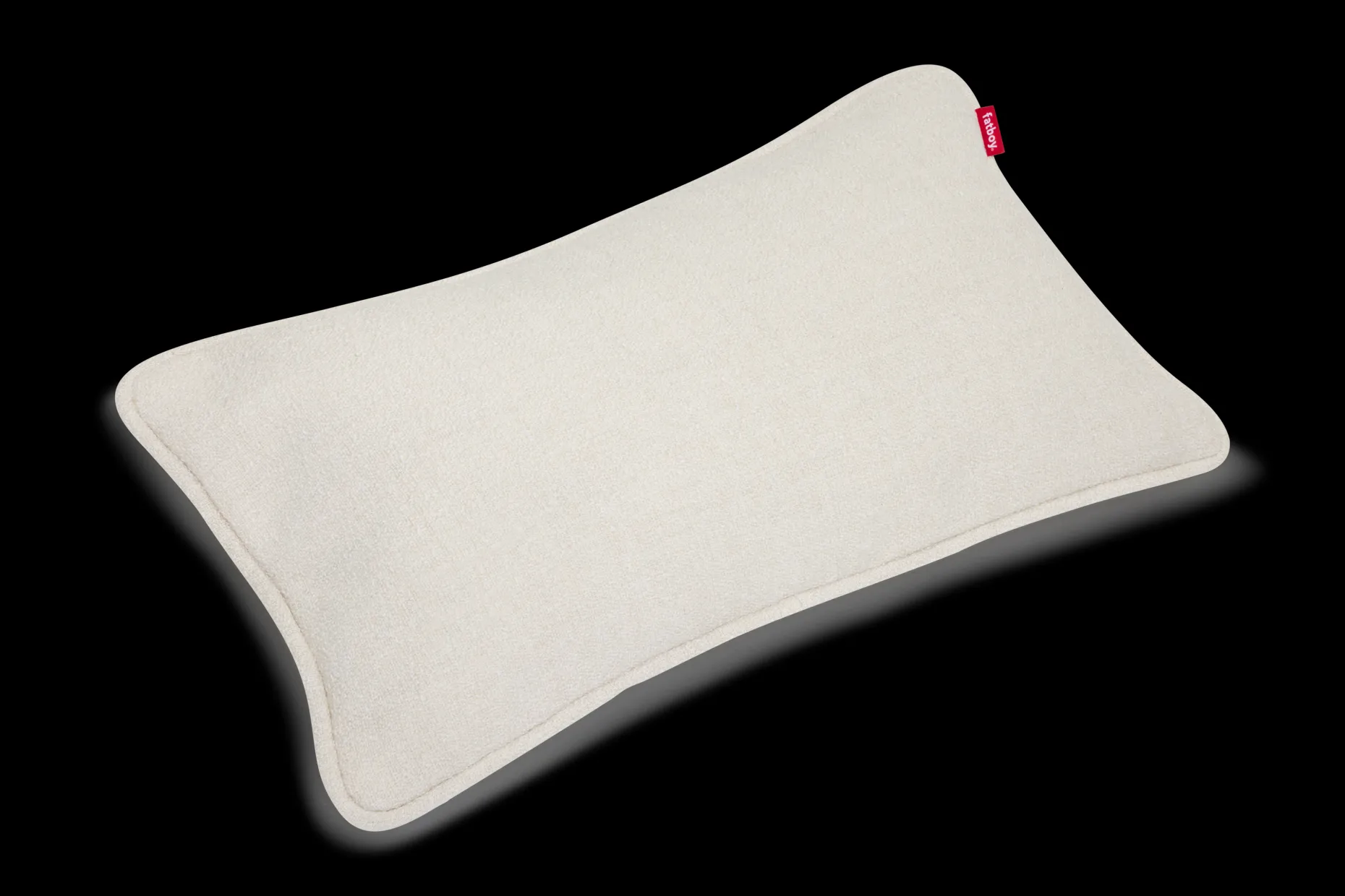Puff Pillow Boucle Coussin décoratif, beige, 65x24 cm