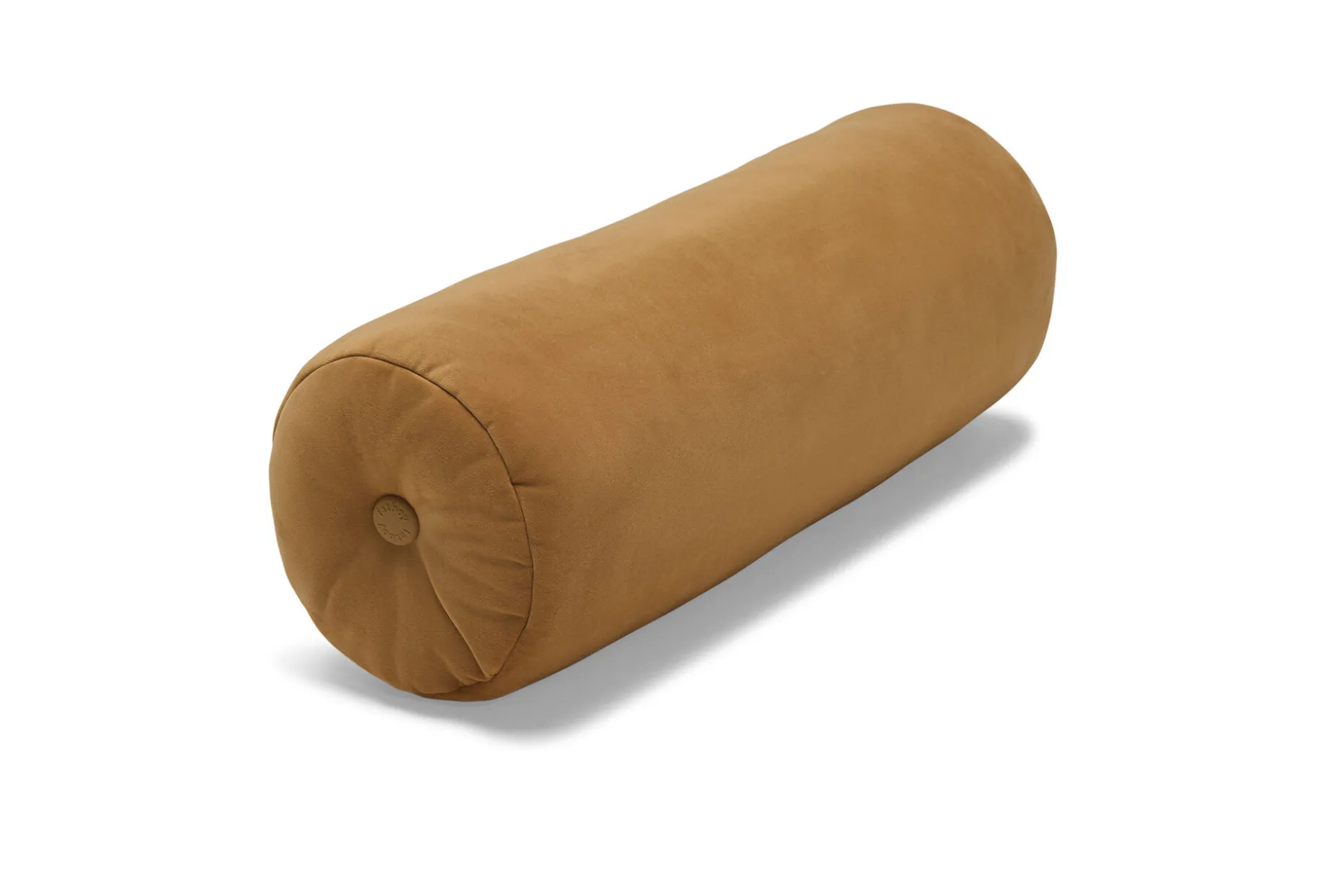 Puff Rolster Pillow Velvet Coussin décoratif, marron, 65x24 cm