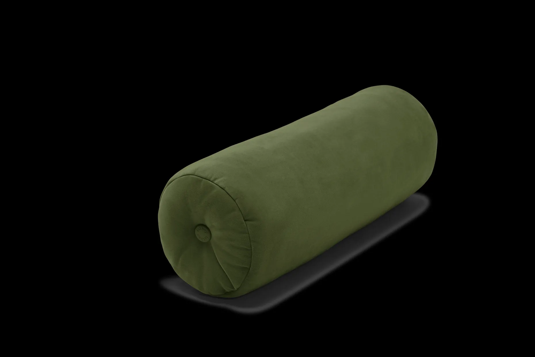 Puff Rolster Pillow Velvet Coussin décoratif, vert, 65x24 cm