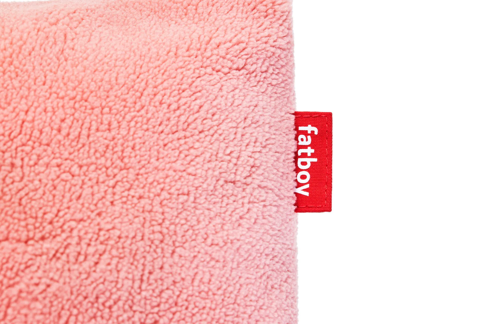 Square Pillow Teddy Un coussin en tissu peluche ultra-doux, rose, 50x50 cm