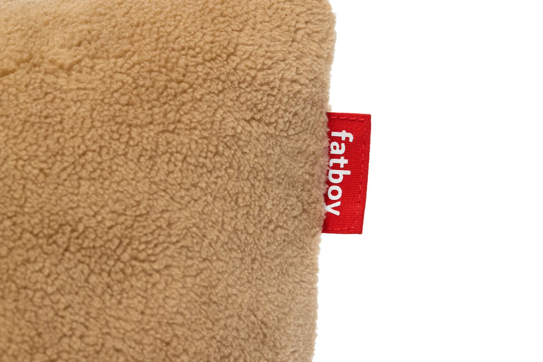 Square Pillow Teddy Un coussin en tissu peluche ultra-doux, marron, 50x50 cm