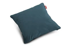 Square Pillow Velvet Coussin décoratif, bleu, 50x50x5 cm