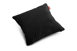 Square Pillow Velvet Coussin décoratif, black, 50x50x5 cm