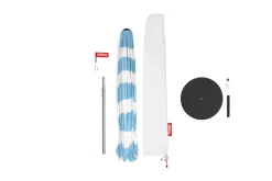 Stripesol + Base Black Parasol avec pied, 350x350x280 cm