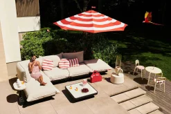 Stripesol 350 cm Parasol, rouge, 350x350x280 cm