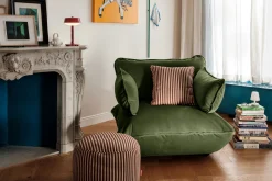 Sumo Armrest Velvet Accoudoir, vert, 69x35 cm