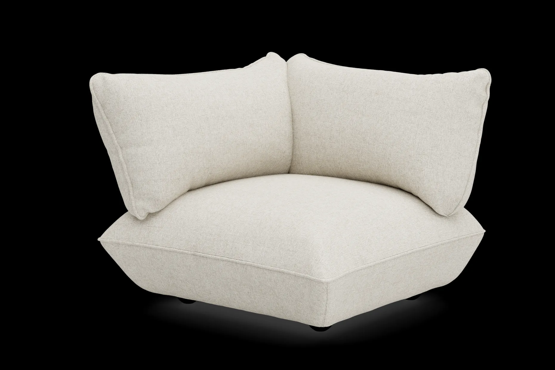 Sumo Corner Seat Boucle Corner Seat, beige, 108x108x90 cm