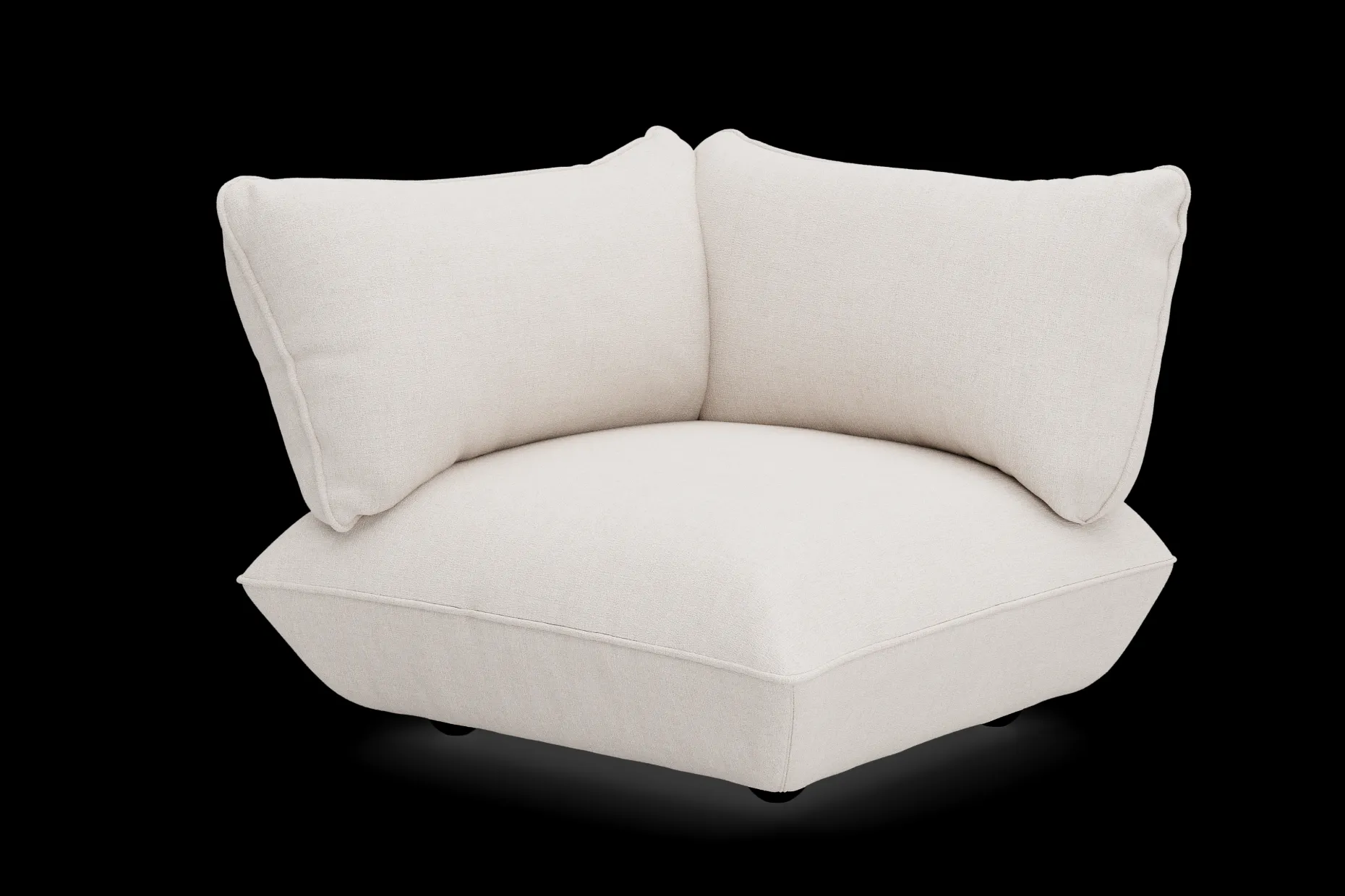 Sumo Corner Seat Boucle Corner Seat, beige, 108x108x90 cm