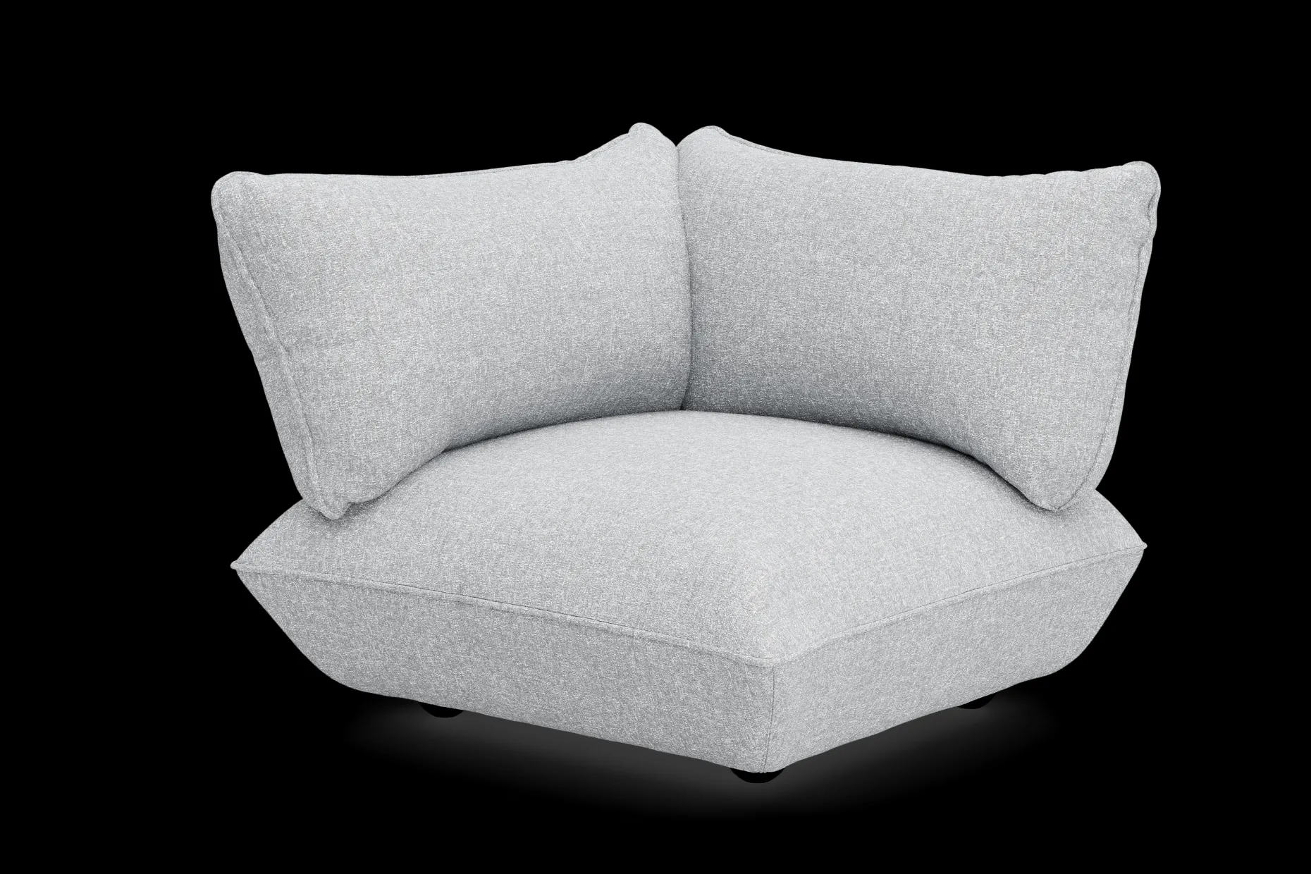 Sumo Corner Seat Boucle Corner Seat, gris, 108x108x90 cm