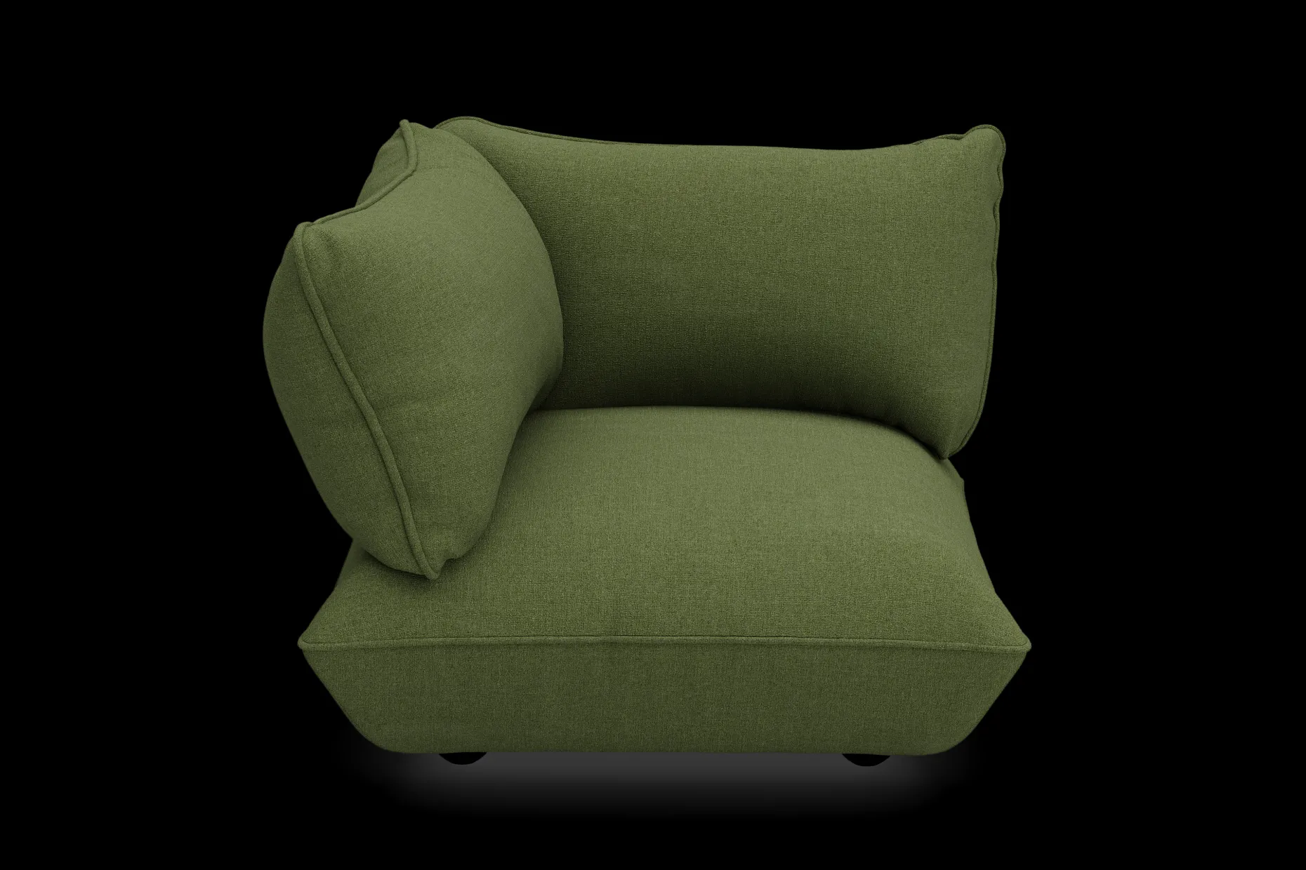 Sumo Corner Seat Boucle Corner Seat, vert, 108x108x90 cm