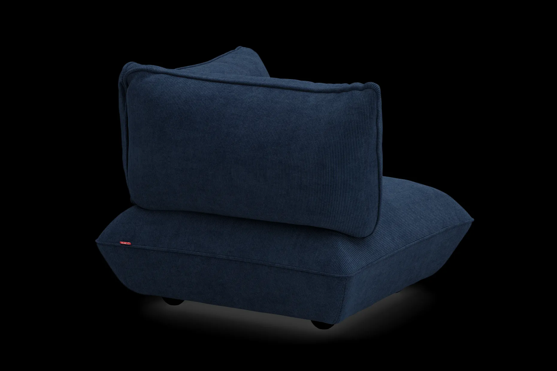 Sumo Corner Seat Right Cord Corner Seat, bleu, 108x108x90 cm
