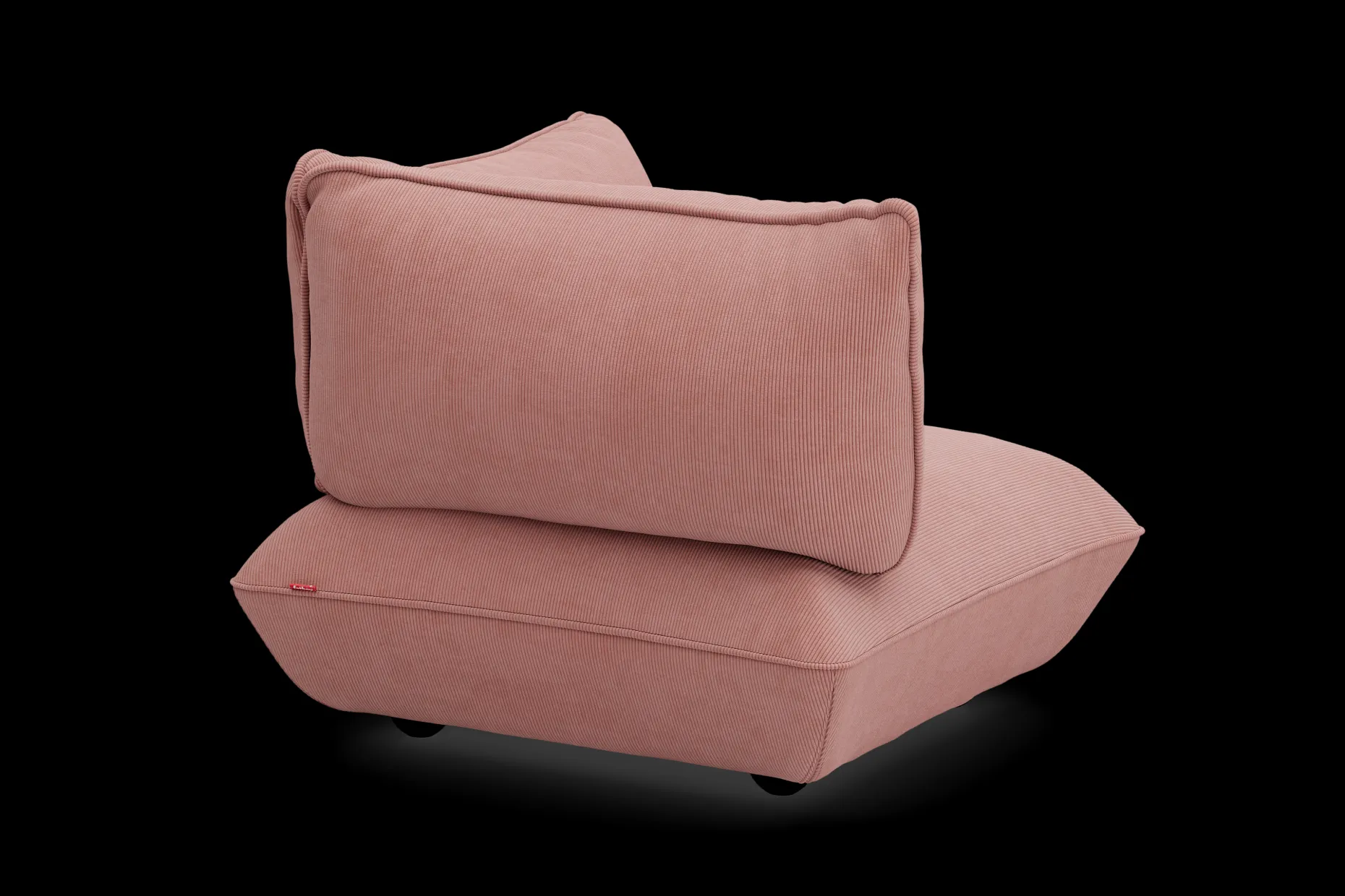 Sumo Corner Seat Right Cord Corner Seat, rose, 108x108x90 cm
