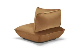 Sumo Corner Seat Velvet Corner Seat, marron, 108x108x90 cm