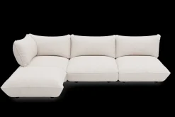 Sumo Corner Sofa Boucle Creme Canapé modulaire d’intérieur, 301x108x90 cm