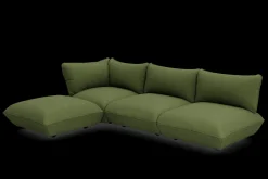 Sumo Corner Sofa Boucle Leaf Green Canapé modulaire d’intérieur, 301x108x90 cm