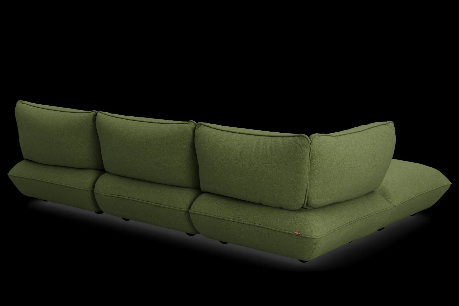 Sumo Corner Sofa Boucle Leaf Green Canapé modulaire d’intérieur, 301x108x90 cm