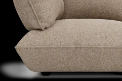 Sumo Corner Sofa Boucle Light Brown Melange Canapé modulaire d’intérieur, 301x108x90 cm