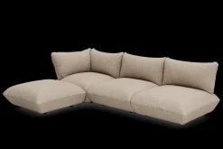 Sumo Corner Sofa Boucle Light Brown Melange Canapé modulaire d’intérieur, 301x108x90 cm