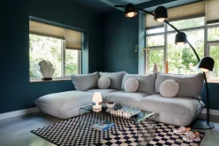 Sumo Corner Sofa Boucle Light Grey Melange Canapé modulaire d’intérieur, 301x108x90 cm