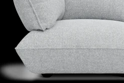 Sumo Corner Sofa Boucle Light Grey Melange Canapé modulaire d’intérieur, 301x108x90 cm